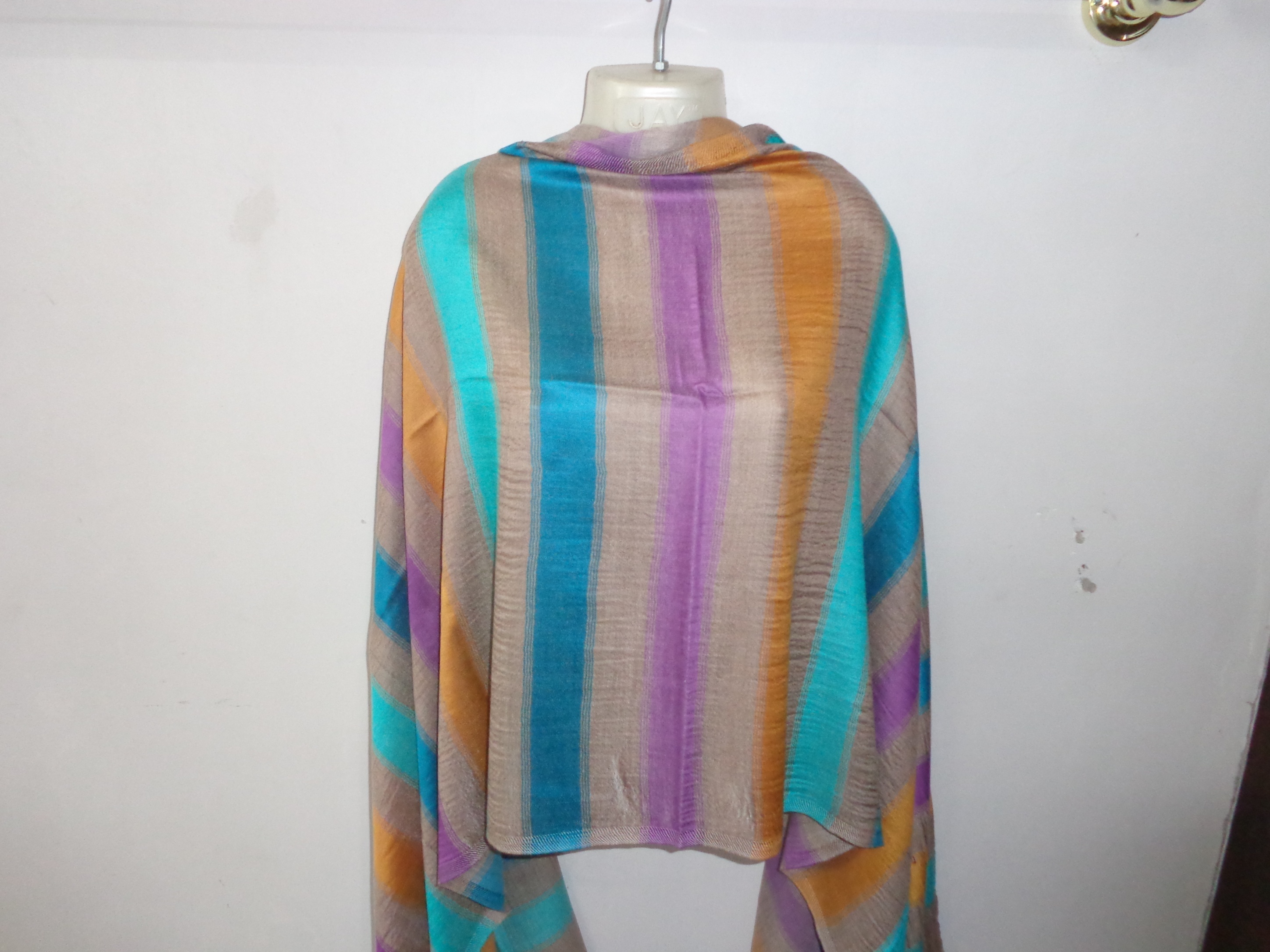 Multi Stripes Wool Stoles