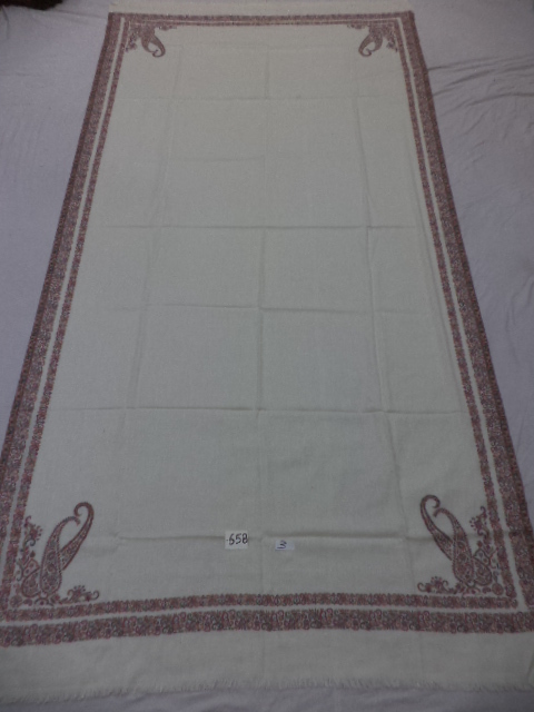 White Gents Kani Shawls