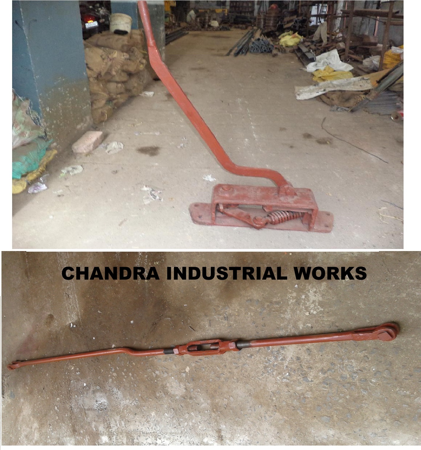 Brown Lever Box With Pull Rod