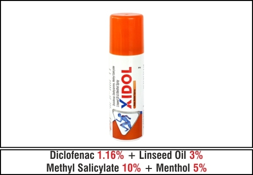 Diclofenac Diethylamine Methyl Salicylate Linseed Oil & Menthol Spray General Drugs