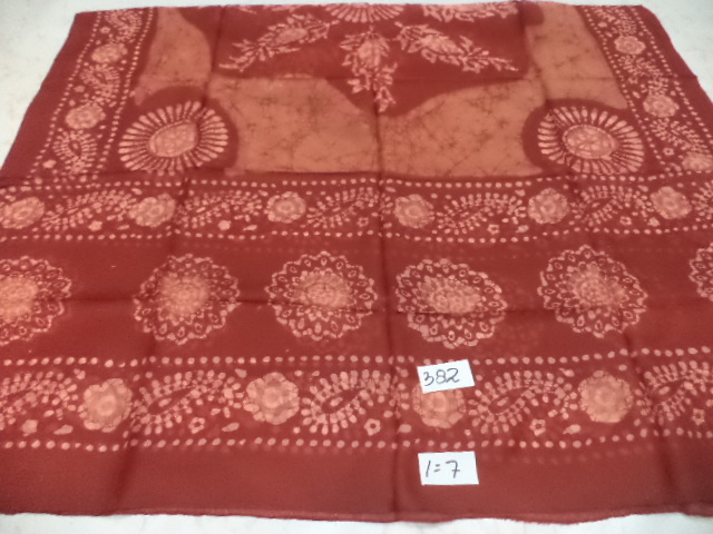 Yellow & Black Pure Silk Batik Printed Shawls