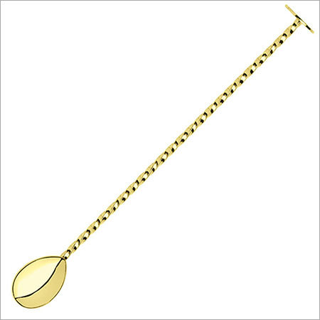 Gold Twisted Mixing Spoon