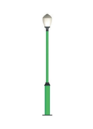 Aluminium Decorative Pole - Color: Green