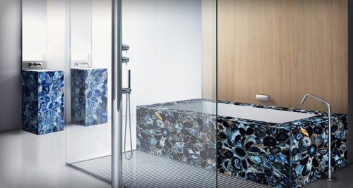 ब्लू एजेट बाथ टब आर्टिफिशियल मार्बल