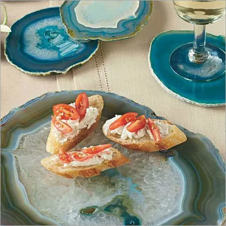 एगेट प्लेट्स और कोस्टर आर्टिफिशियल मार्बल