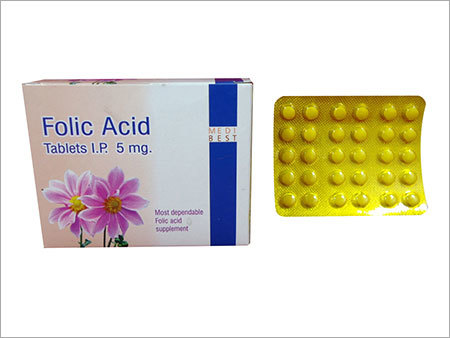 फोलिक एसिड टैबलेट 5 मिलीग्राम