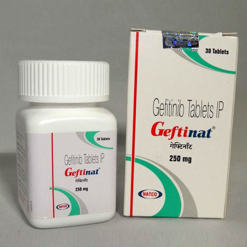 Geftinat Gefitinib - 250mg, 30 Tablets Bottle | EGFR Inhibitor, Targeted Oral Cancer Therapy, Daily Dose