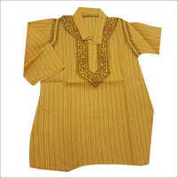 कॉटन कढ़ाई वाला लड़कों का कुर्ता