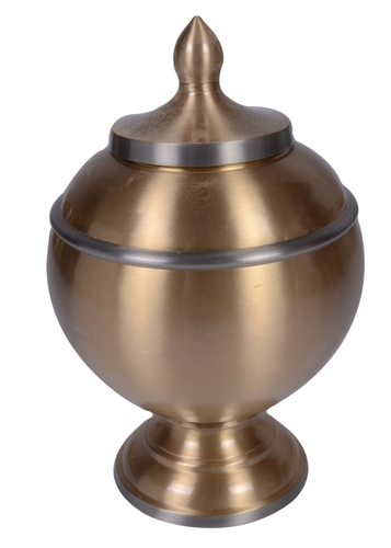 ब्रश किए गए मैट पीतल काUrna