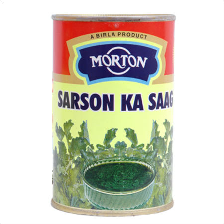 कैन्ड सरसों का साग