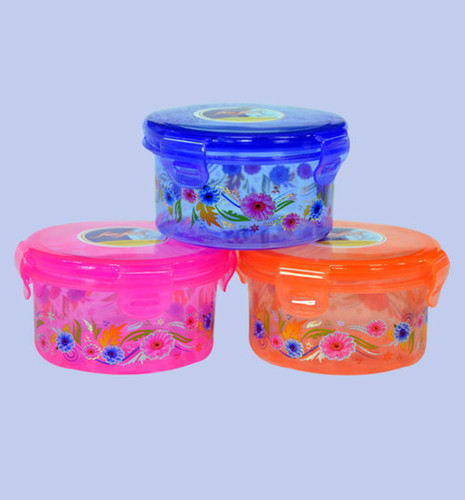 एयर टाइट और लीक प्रूफ कंटेनर 350ml प्रिंटेड एम्ब