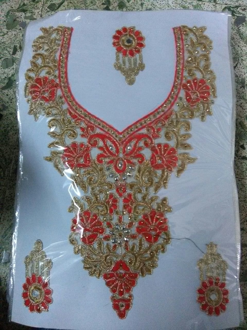 Designer Neck Patch Lace