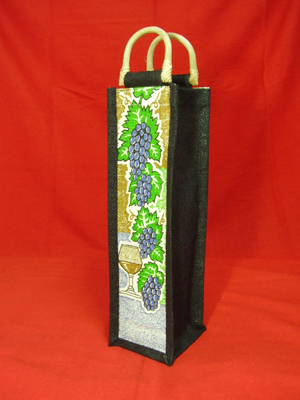 Designer Jute Bottle Bags