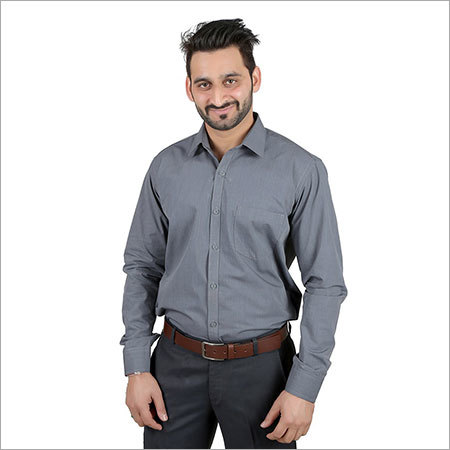 Prussian Blue Formal Shirt Front