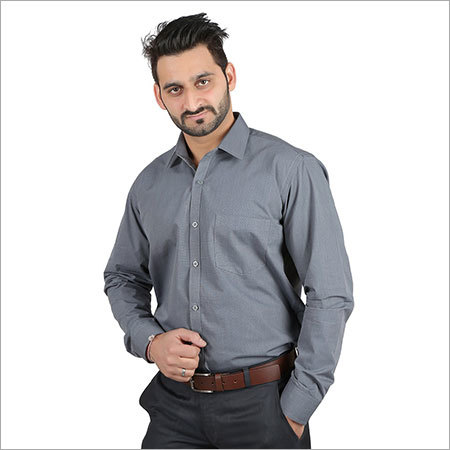 Prussian Blue Formal Shirt Front