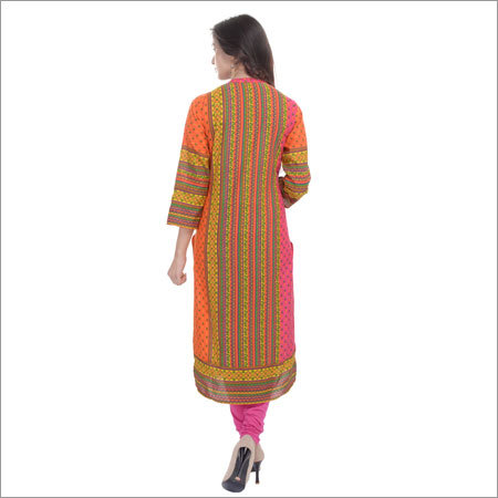 Orange Summer Kurti