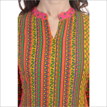 Orange Summer Kurti