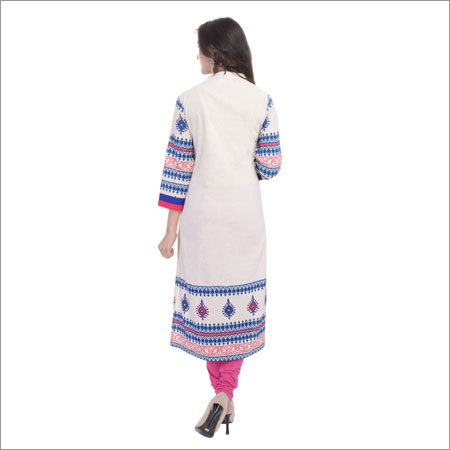 White Latest Kurti Designs
