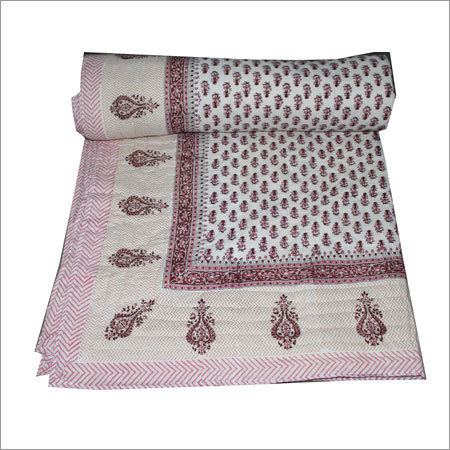 Printed Design Single Bed Quilt