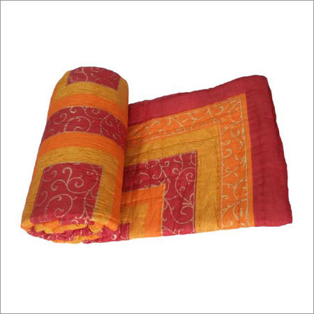 Yellow Colour Single Bed Quilt