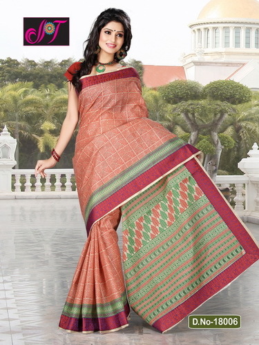 Maroon Trendy Cotton Sarees