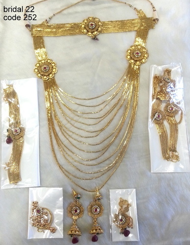 Copper Alloy Bridal Jewellery Set