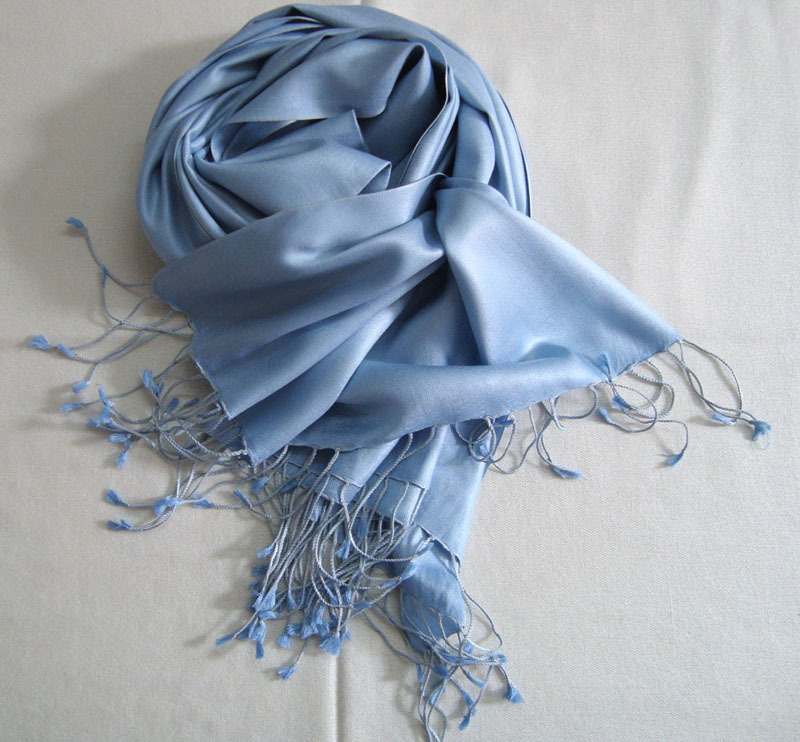 As Per Choice Plain Silk Wool Shawls