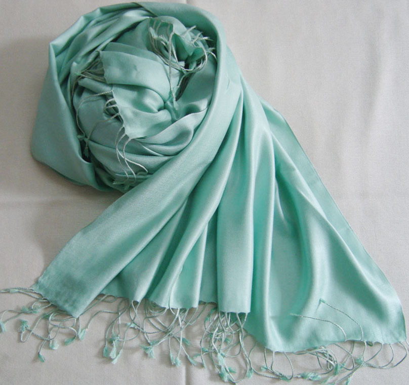 As Per Choice Plain Silk Wool Shawls