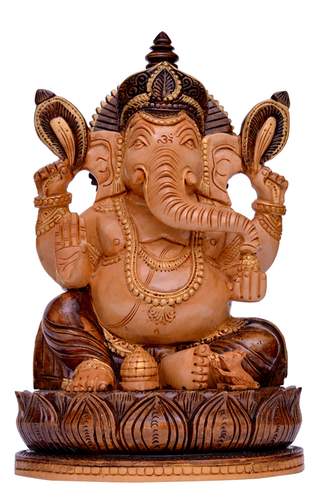 Wooden Antique Ganesha