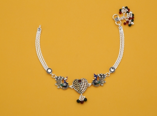 92.5 स्टर्लिंग सिल्वर पायल