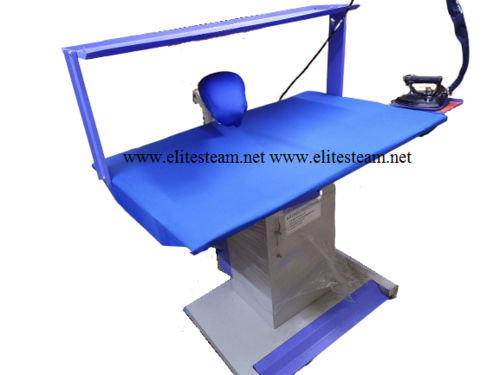 White And Blue Vacuum Table