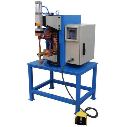 Pneumatic Bench Type Spot Welding Machine - Aluminium & Steel, New, Blue | User-Friendly Operations, Less Maintenance, Enhanced Functional Life