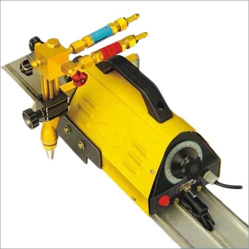 Pug Cutting Machine - Steel Material, 15-25 Kg Weight, Blue Color | Four Wheel Stable Trolley, Long Slide Arm For Horizontal Torch Movement, On/off Illumination Switch