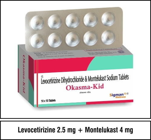 Levocetirizine 2.5Mg + Montelukast  4Mg Application: Clinical