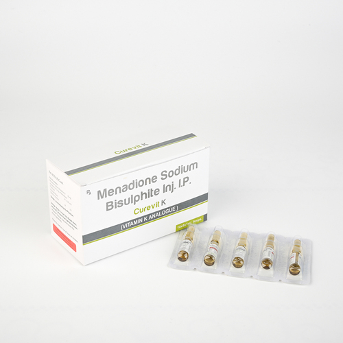 Curevit K - Menadione Sodium Bisulphate Injection 1ml | Sterile Liquid Injection for Blood Clotting and Calcium Binding