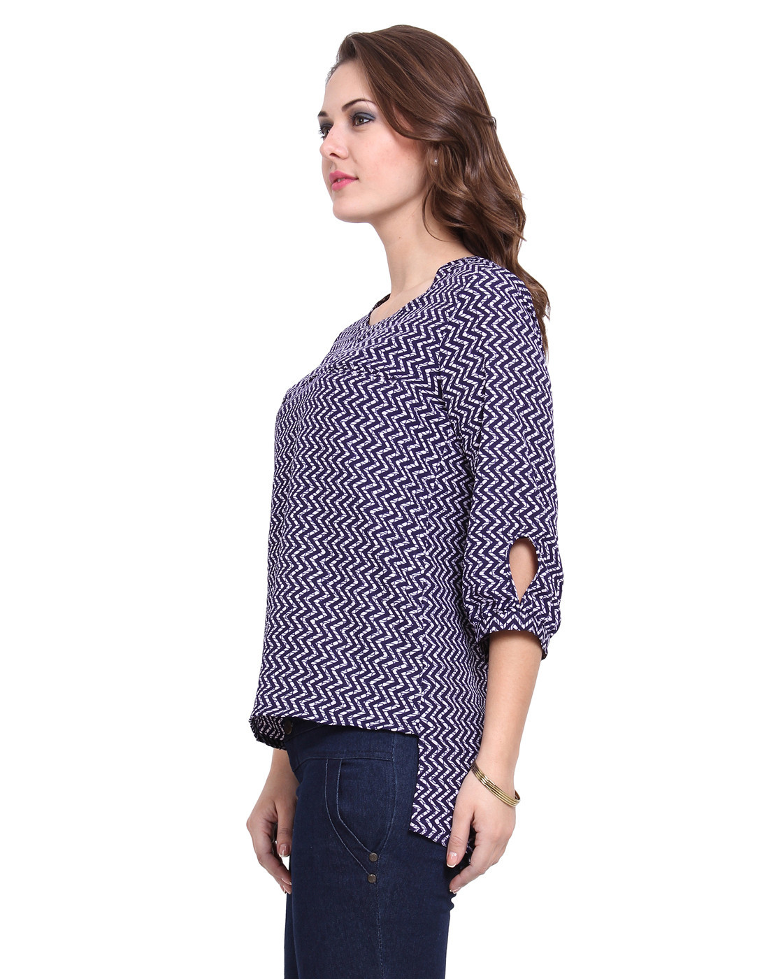 Printed Key Hole Top