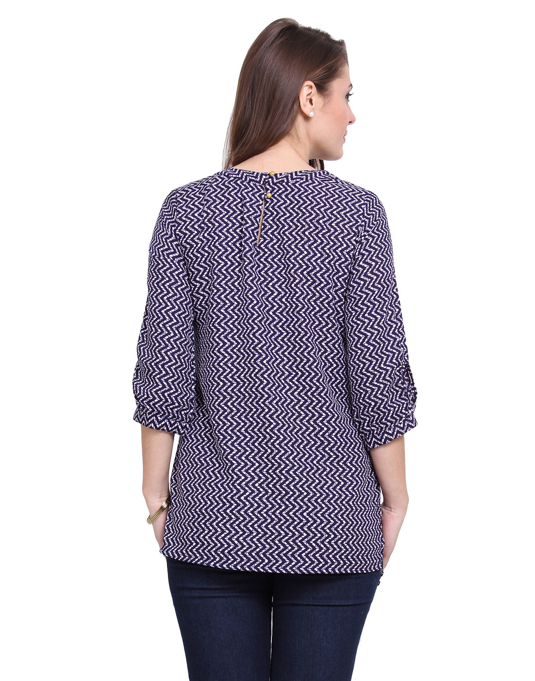 Printed Key Hole Top