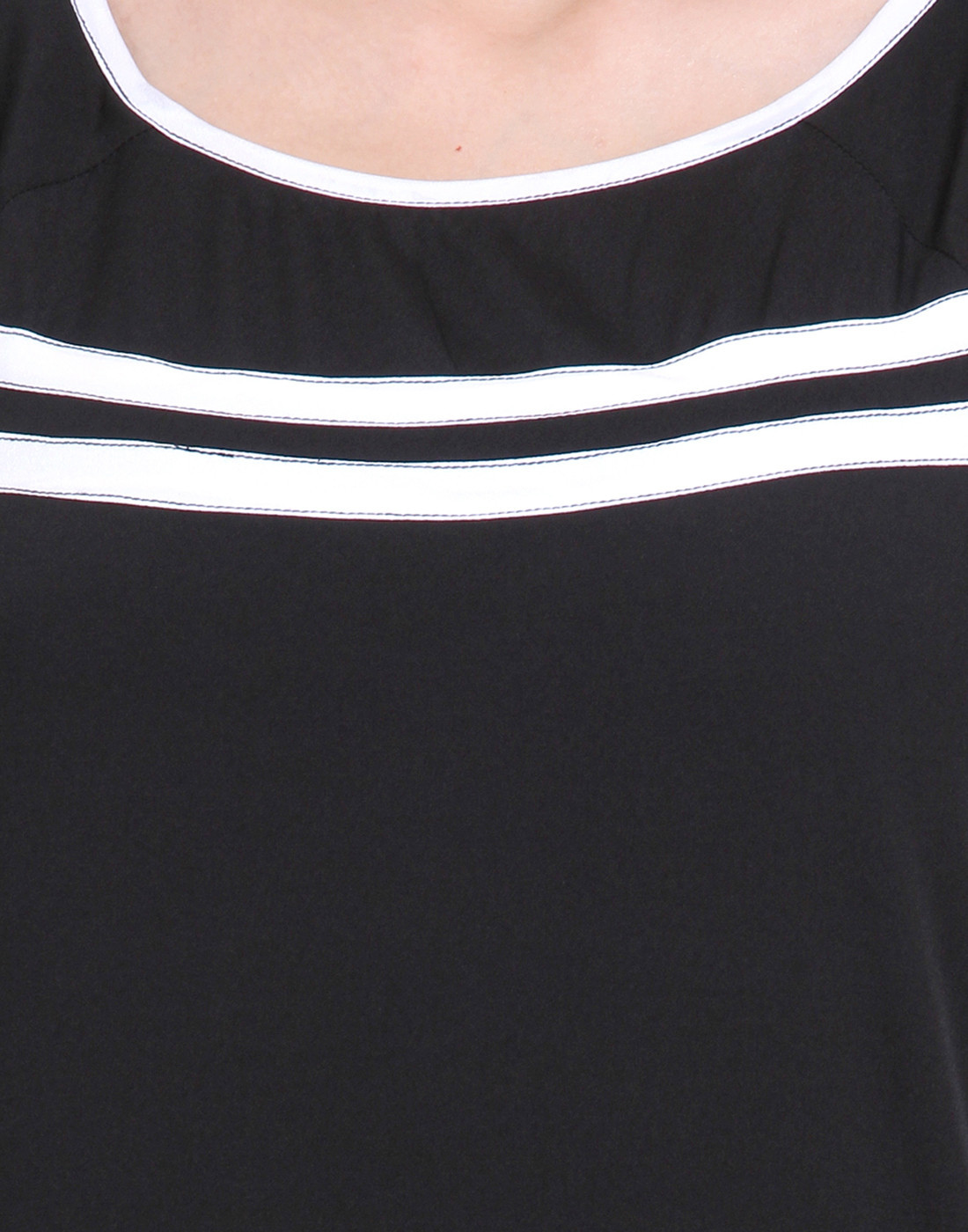 Panelled Short Sleeve Top