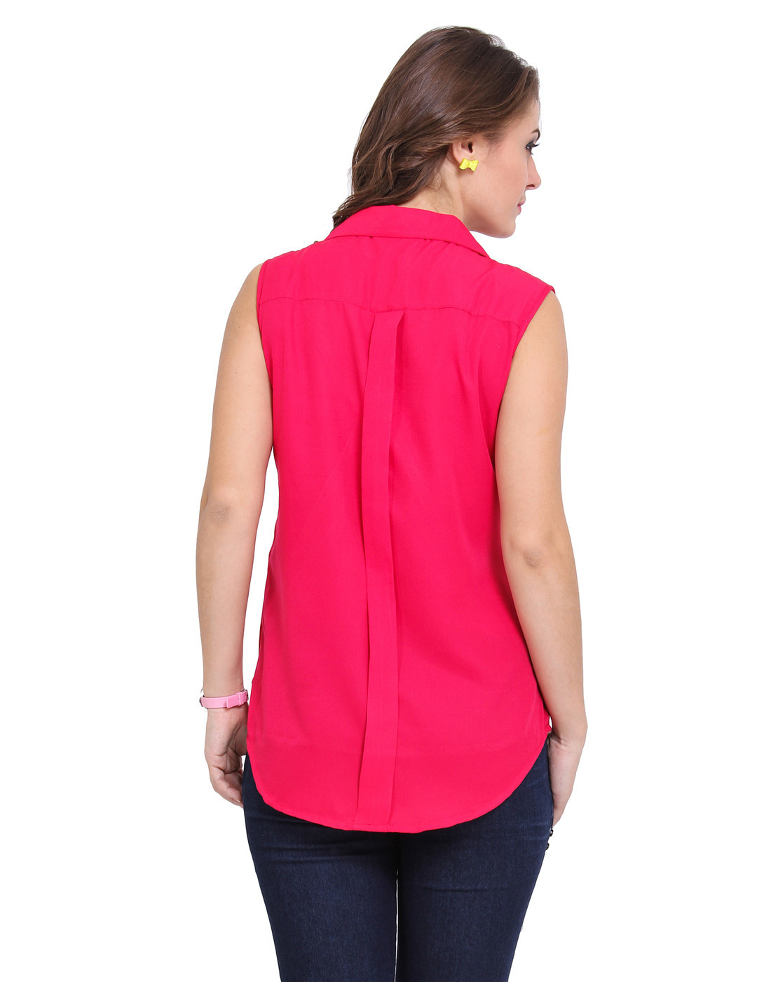 Sleeveless Drape Wrap Top