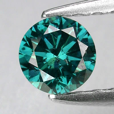 1.00ct ढीला प्राकृतिक गोल नीला हीरा सॉलिटेयर