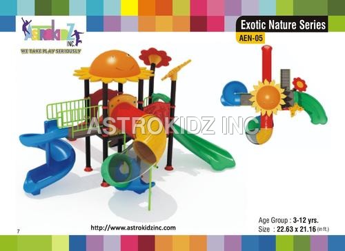 Kids Slides - LLDPE & GI Steel Pipe, 22.63x21.16 Feet | Safe, Portable, Vibrant Colors, Weather Resistant, Smooth Surface