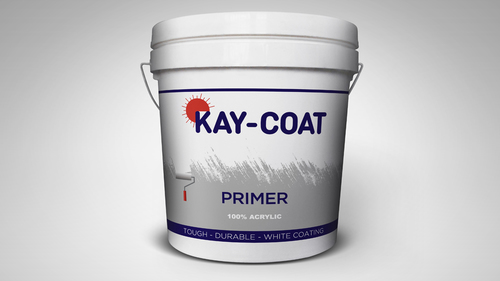 KAY-COAT Acrylic Primer - 100% Acrylic, White Matte Finish | Alkali Resistant, Quick Drying, Non-Toxic, Easy to Apply, Tintable for Custom Colors