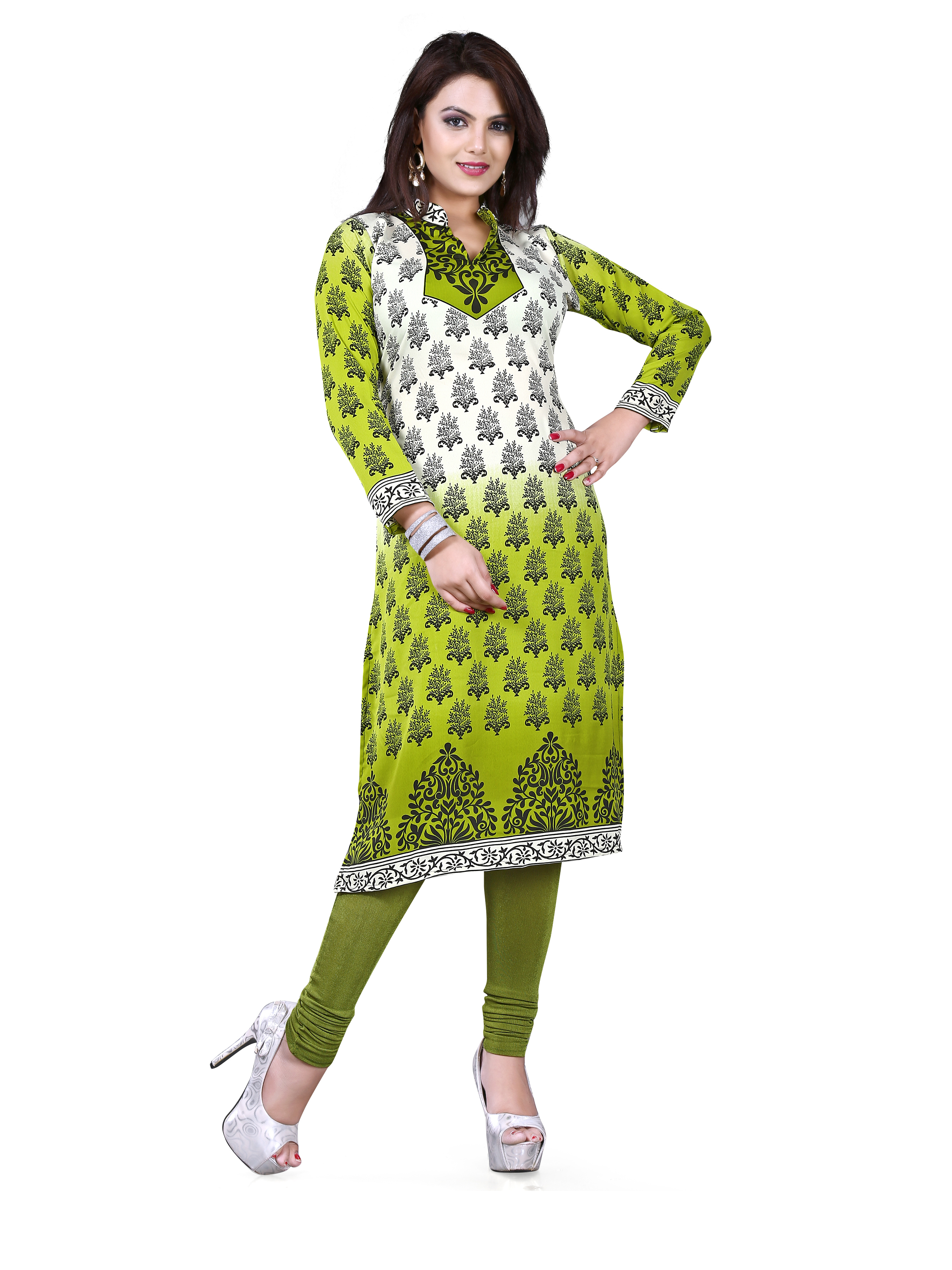 Pink Printed Kurtis