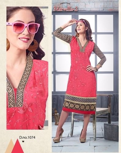 Pink Kurtis Catalog