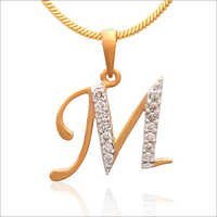 हीरा प्रारंभिक वर्णमाला पेंडेंट