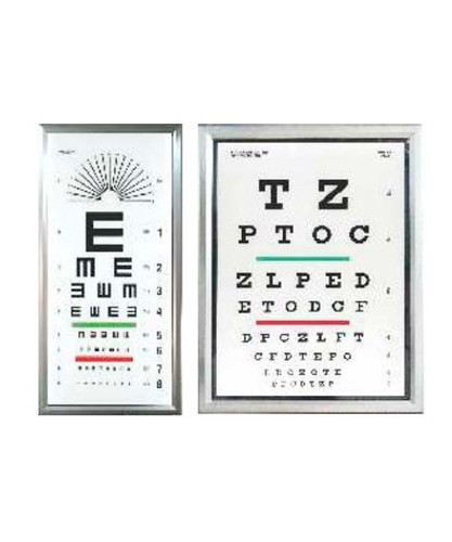 एबीएस प्लास्टिक एलईडी चार्ट सिंगल लैंग्वेज