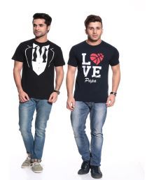 Posh-7-मल्टीकलर-कॉटन-गोल-नेक टी-शर्ट