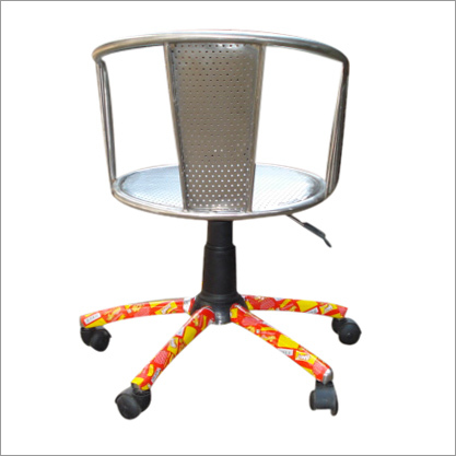 स्टेनलेस स्टील रिवॉल्विंग चेयर