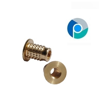 Brass Multi Unheaded Inserts - Polished Round, CNC Machined for Automotive and Electrical Industries