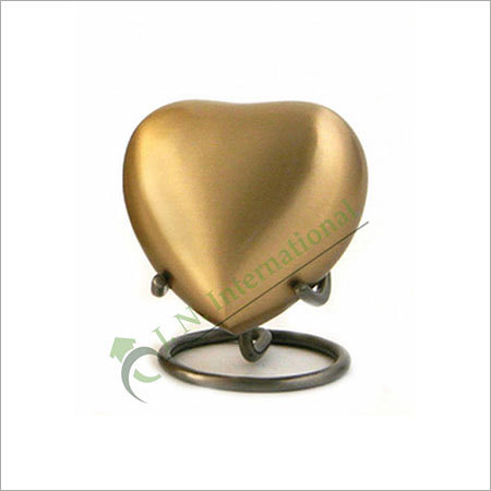 Brass Heart Keepsake Urn